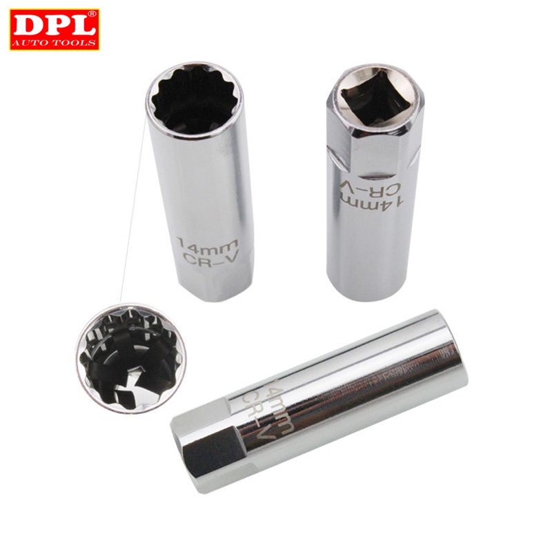 ﹊14mm Spark Plug Wrench Socket Magnetic Removal Tool 3/8"Drive For BMW