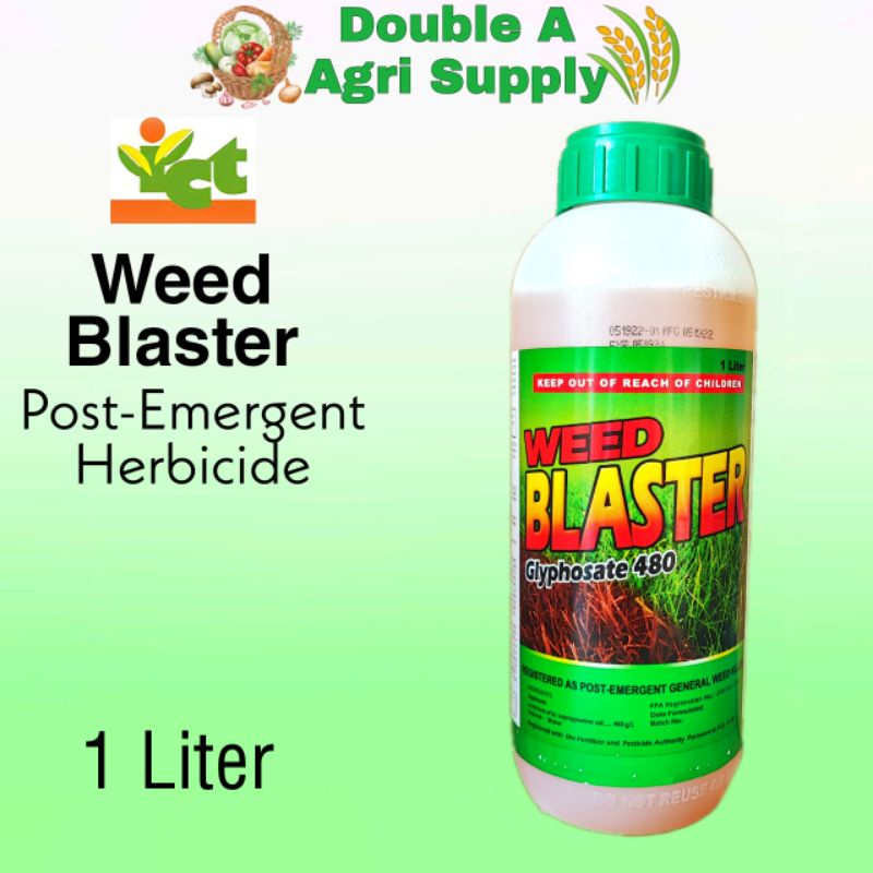 Weed Blaster (Glyphosate) Post Emergent Herbicide / General Weed Killer / 1 Liter ICTC