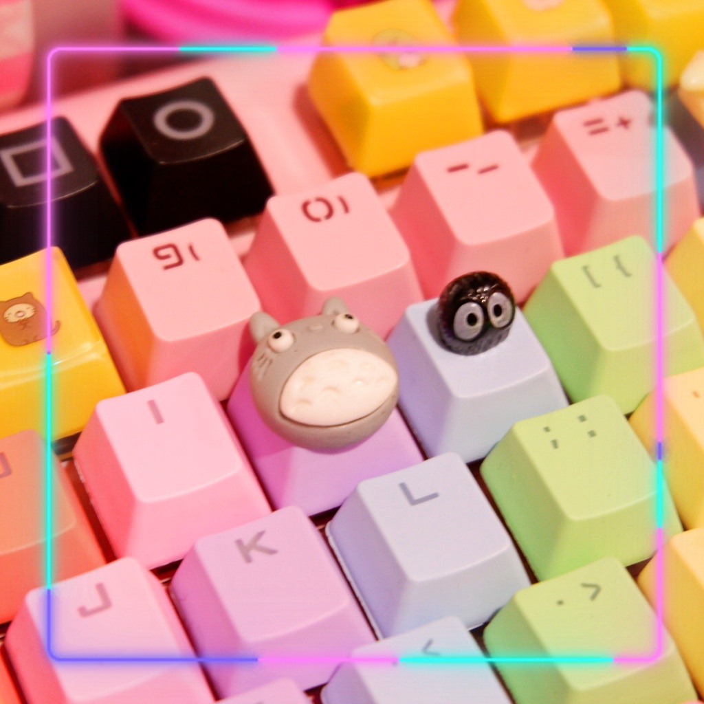 Studio Ghibli Artisan Kawaii Keycaps for Mechanical Keyboard | Shopee ...