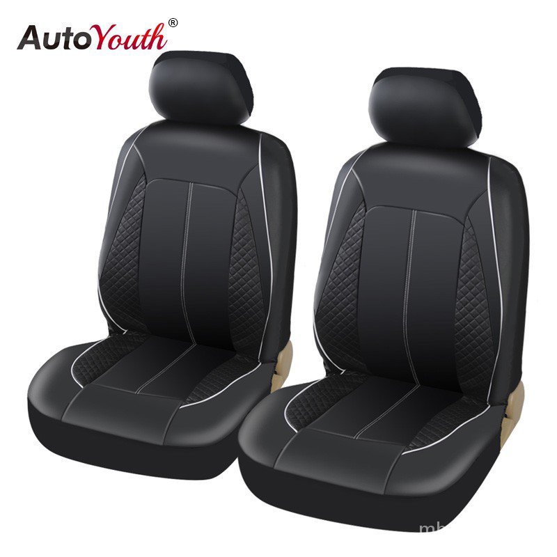 Luxury PU Leather Auto Universal Car Seat Covers Classic Black 2X9M