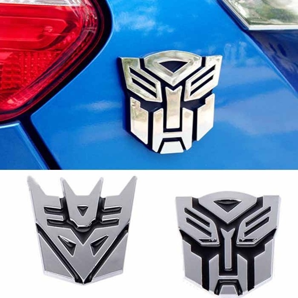 Transformers Car Decoration Sticker Logo Zinc Alloy 3D Autobot