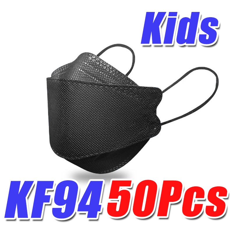 50Pcs KF94 kf94 kids Rabbit Korean Face Mask Set Pandacar Black White Mask Korea Face Mask Kn94