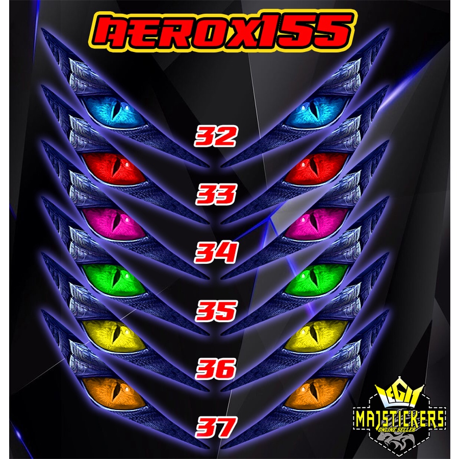 Aerox155 v1 Kilay Sticker Waterproof Laminated | Shopee Philippines