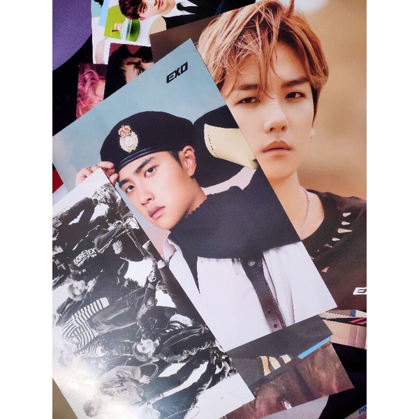 EXO Poster, Bookmark, Lomo Card and Post Card (Unofficial Merch ...