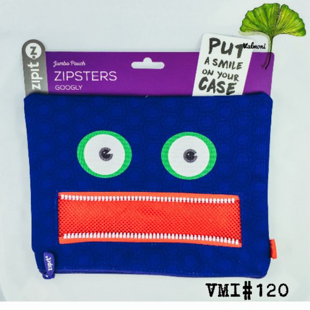 VMI#120 ZIPSTERS GOOGLY JUMBO POUCH BY ZIPIT | Shopee Philippines