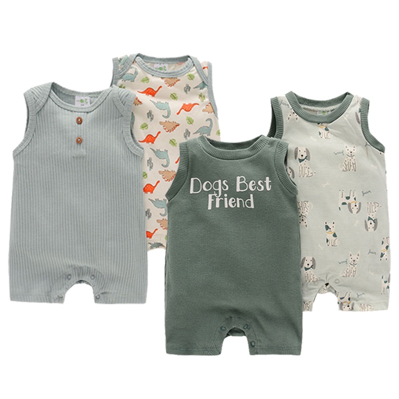 2023Newborn Baby Clothes 2Pcs Short Sleeves Animal Baby Bodysuits   6e2bb19a34b9d251153439d70d0b15b4