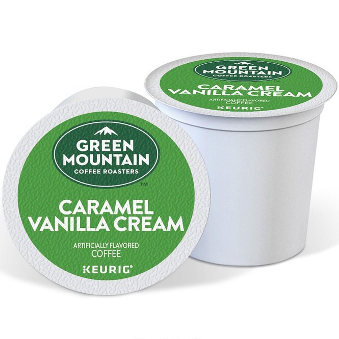 KEURIG COFFEE Green Mountain Coffee Caramel Vanilla Cream Keurig K Cup Pods Sold per Piece