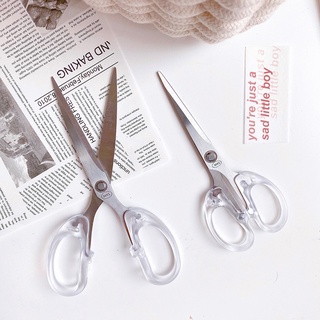 for left hand MUJI japan Stainless steel scissors clear with cap