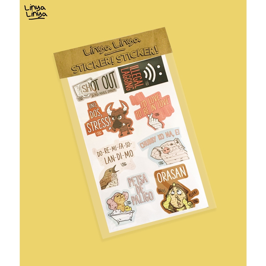Linya-Linya Sticker Pack: Illegal Lagging | Shopee Philippines