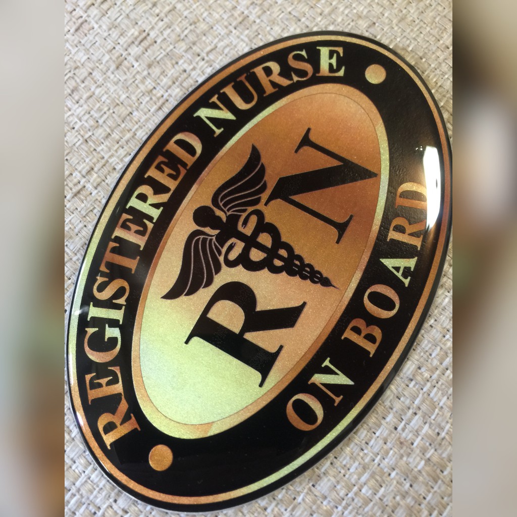 IdYourCar - RN Registered Nurse - 3d Reflective Emblem | Shopee Philippines