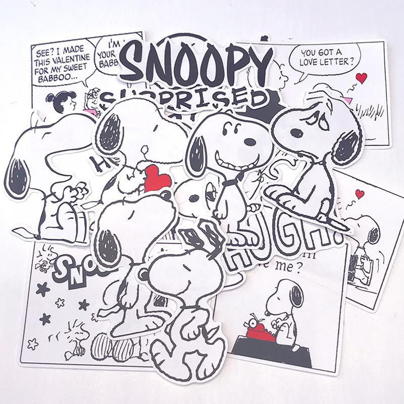 Lolo TikTok Red Dog Snoopy Stickers Journal Material Journal Stickers  Charlie Diary Album Decoration