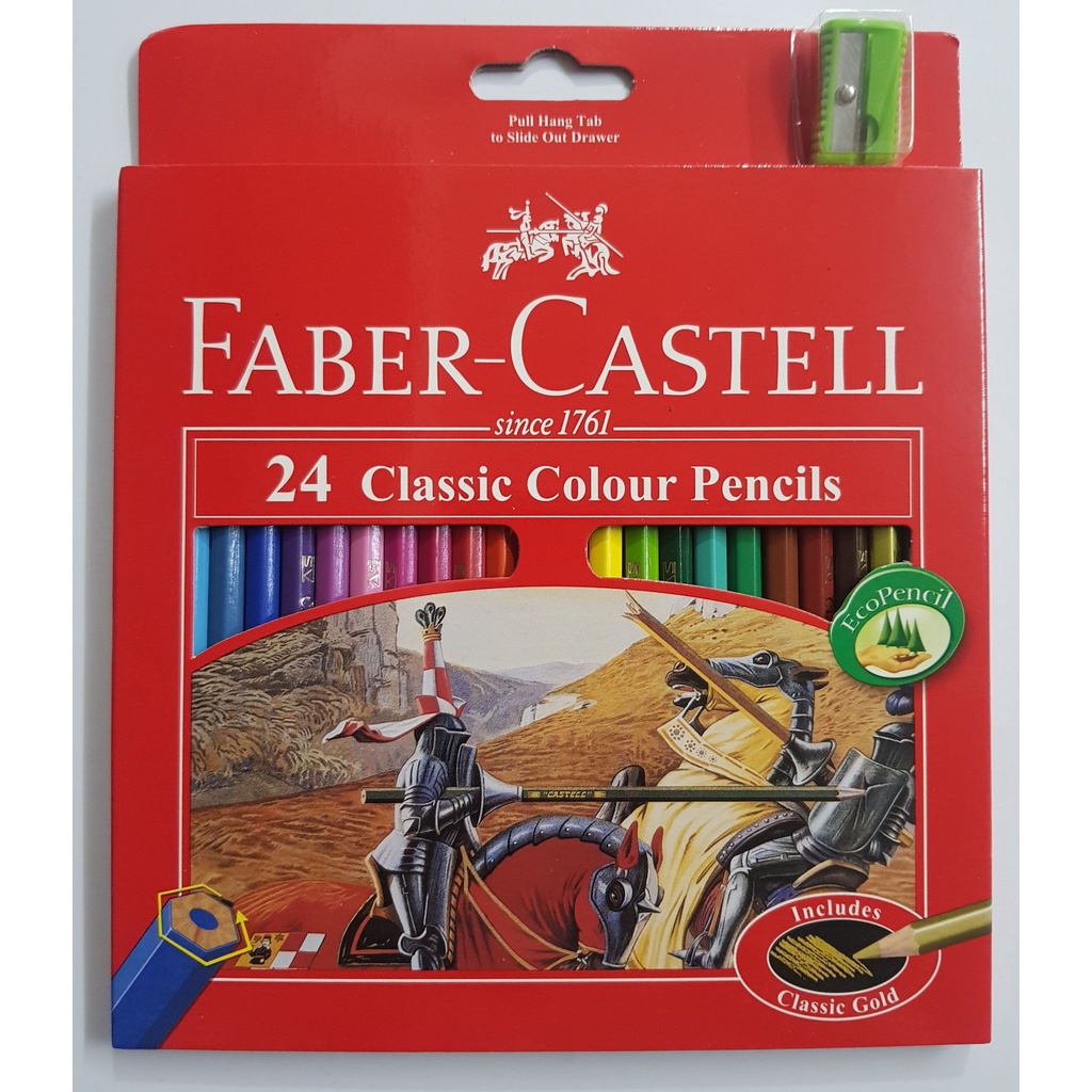 FABER CASTELL CLASSIC COLORED PENCILS 24note book Shopee Philippines