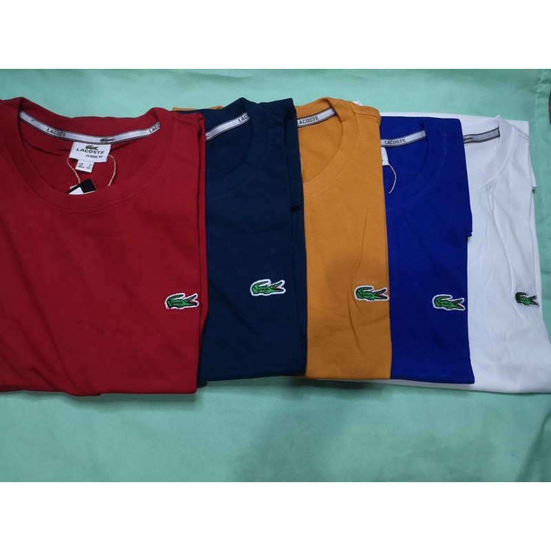 lacoste plain shirt