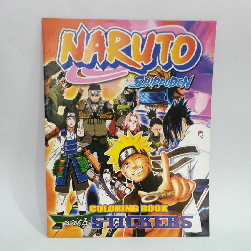 Naruto Coloring Book with Stickers | Shopee Philippines