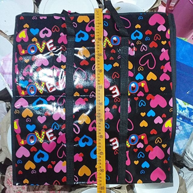 DURABLE RUBBERIZED SAKO BAG WITH DOUBLE ZIPPER (VERTICAL) Shopee