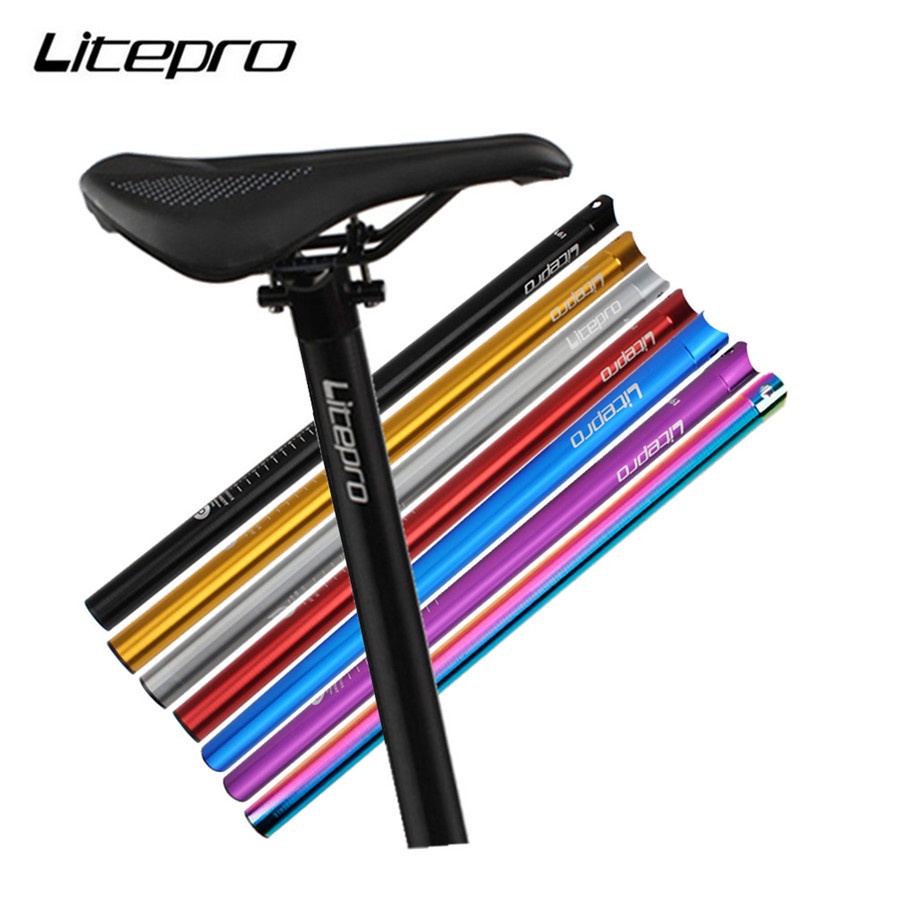 Litepro Folding Bike 31.8x580mm 33.9x600mm Seatpost Seat Aluminum Alloy