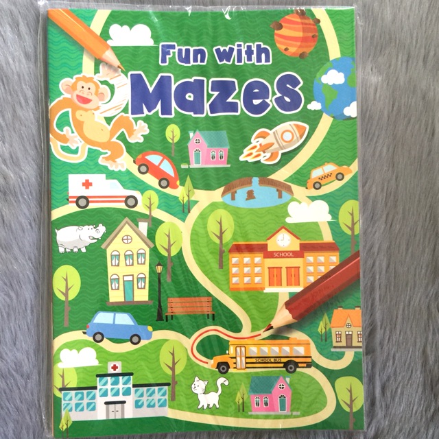 Fun With Mazes Activity Book | Shopee Philippines