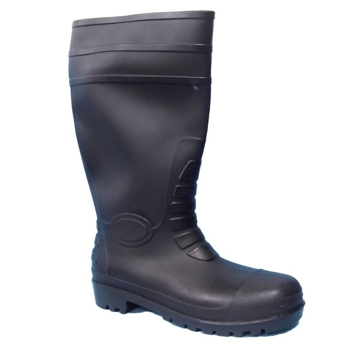 MEISONS INDUSTRIAL RUBBER BOOTS WITH STEEL TOE ARMOURED BLACK ...