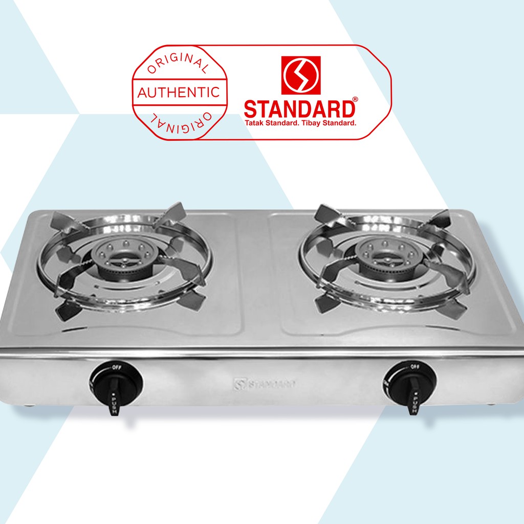 Double burner store gas stove standard