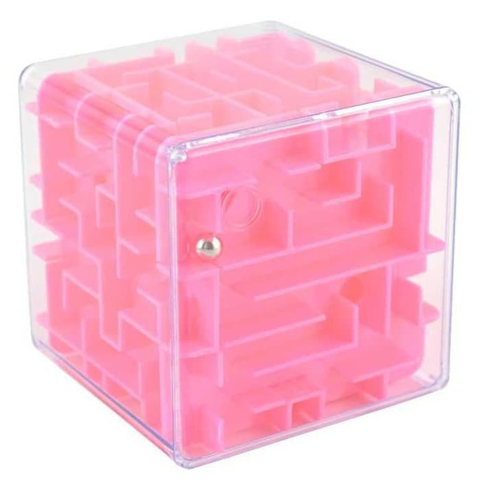 Pink Puzzle Cube 3D Maze Labyrinth Speed | Shopee Philippines