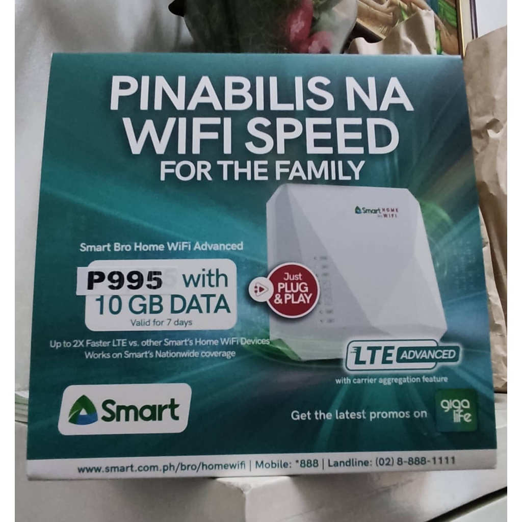 PLDT Home Prepaid Wifi Boosteven Cat 6 R281 with FREE 10GB for 7days ...