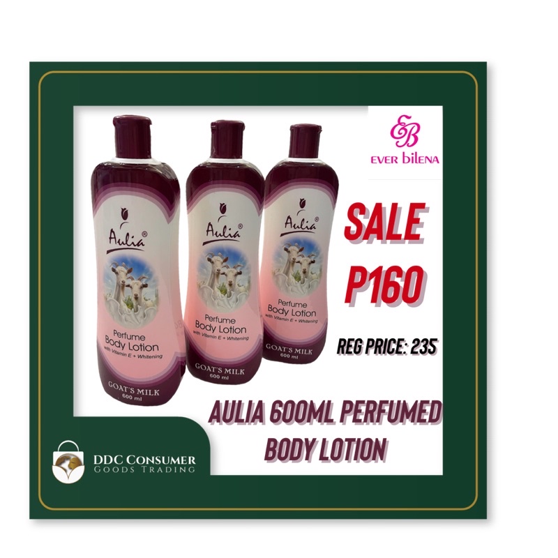 Ever Bilena Aulia 600ML Goats Milk Perfumed Body Lotion Shopee