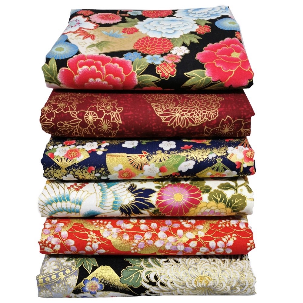 100 Cotton Vintage Bronzed Fabrics Quilting Fabric Brocade for DIY Sewing Patchworks Shopee