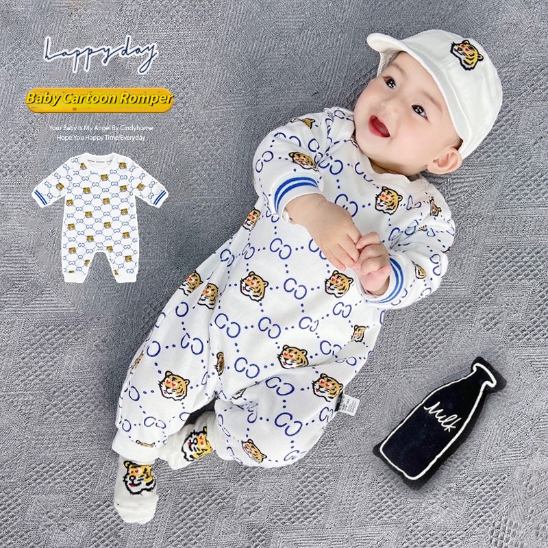 New Tiger Printed Baby Romper Fashion Long Sleeve Baby Clothes
