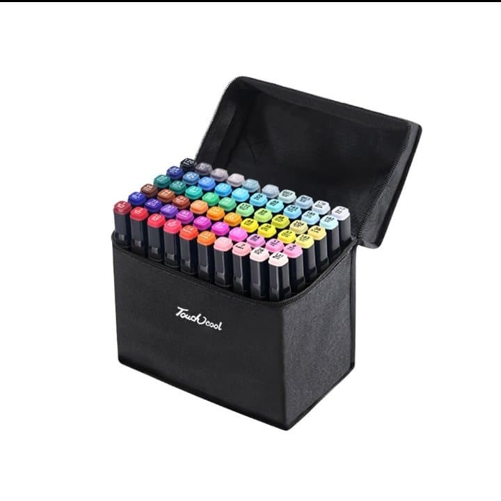 TouchUbool Black 80 colors markers set.