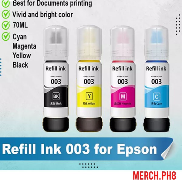 Refill Ink Epson Ink 003 Dye Ink for Inkjet Printer Epson L3110 L1110