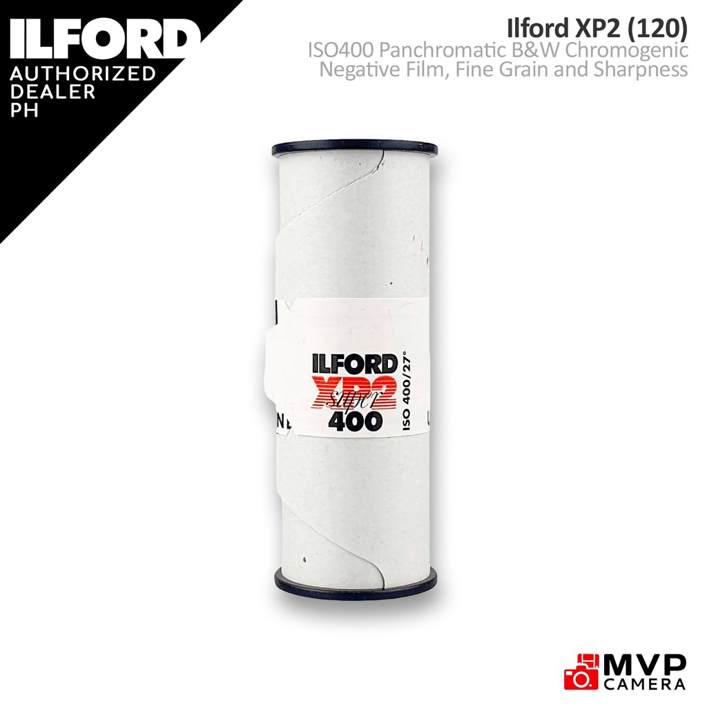 ILFORD XP2 Super 120 Format Black and White Negative Film ISO 400 C41