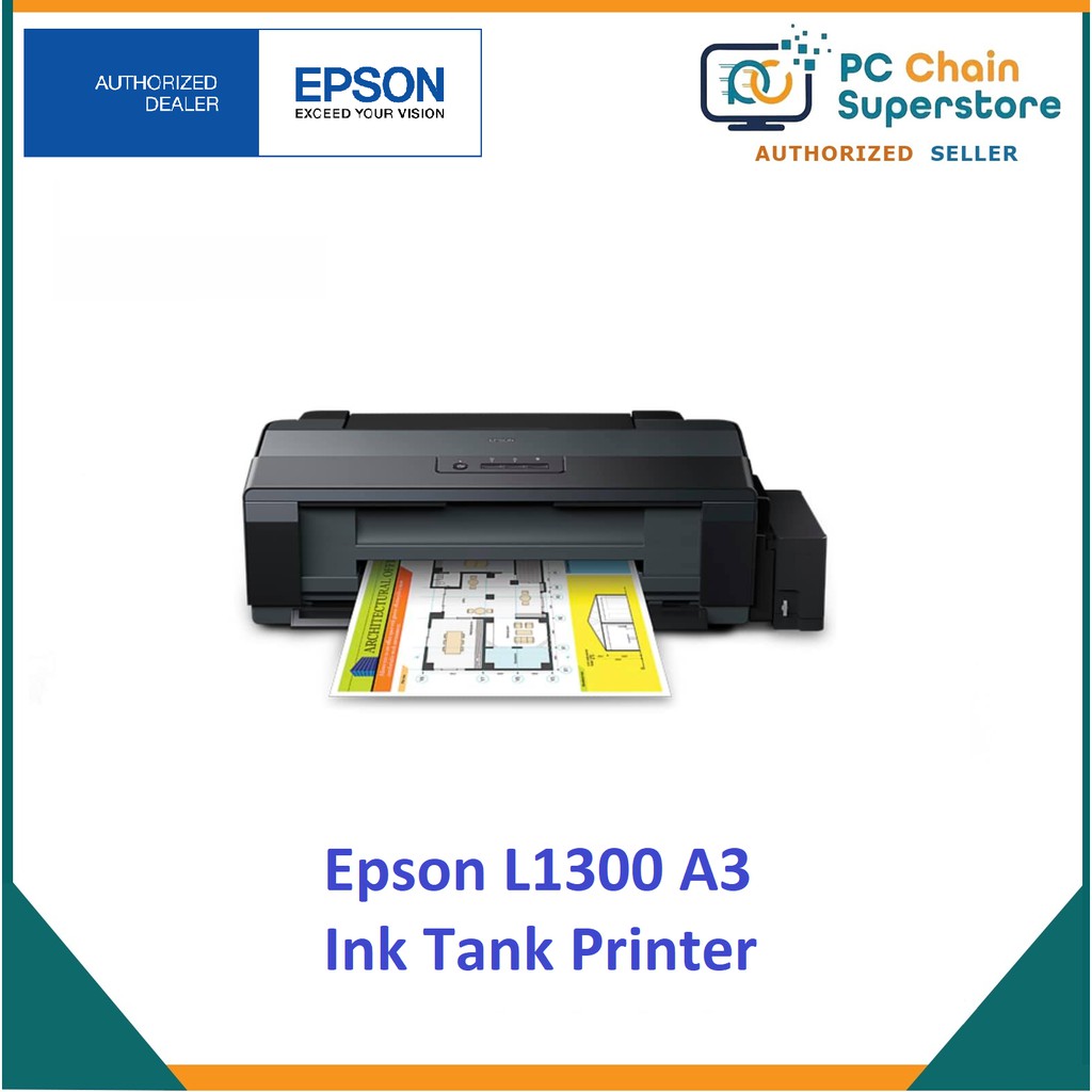 Epson L1300 A3 Ink Tank Printer With Set Of Inks Shopee Philippines