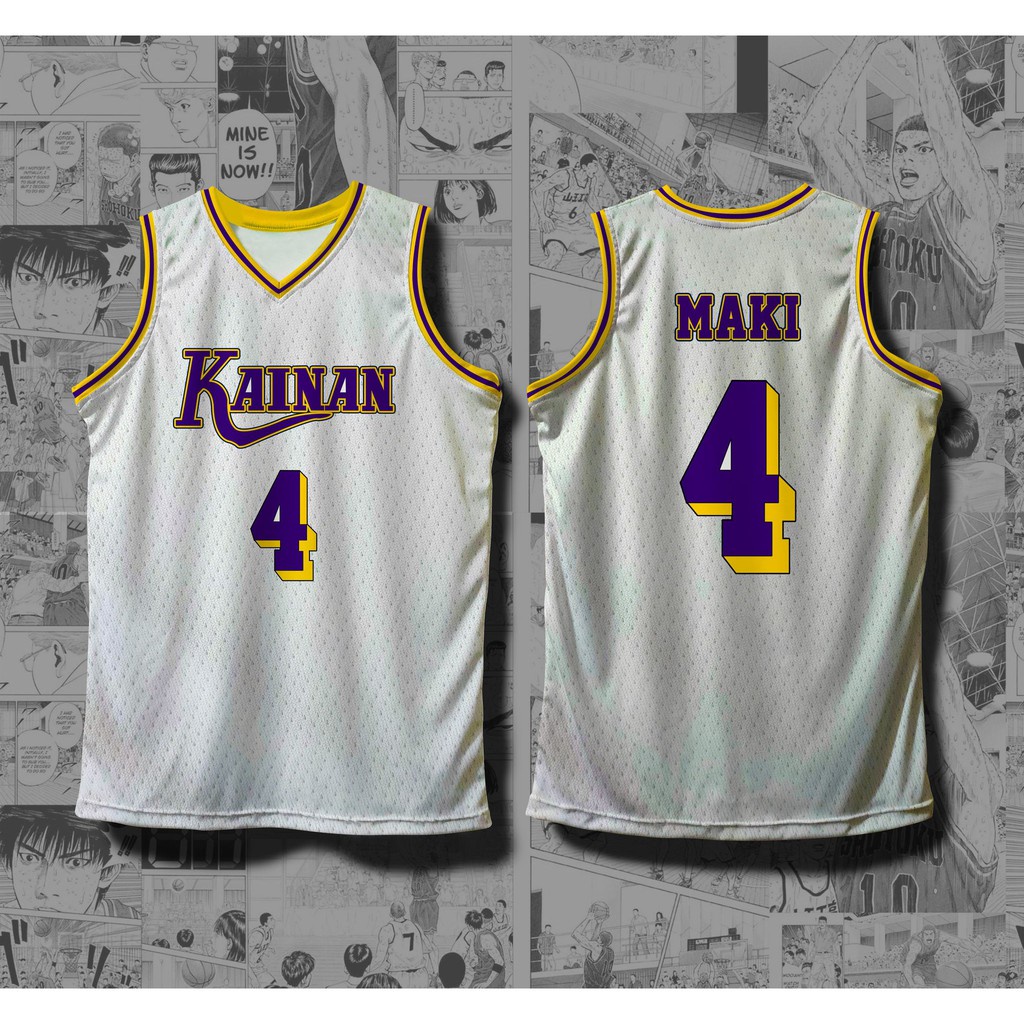 Slam Dunk Kainan Highschool Team Jersey Shinichi Maki Jersey Emphire Edition Full 