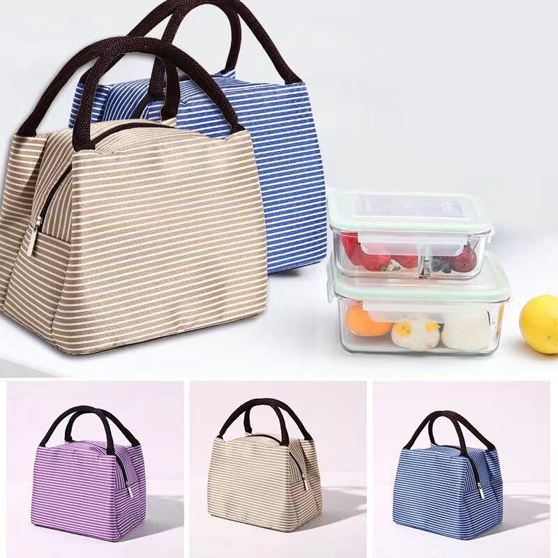 BB023 Thermal Striped Lunch Bag | Shopee Philippines