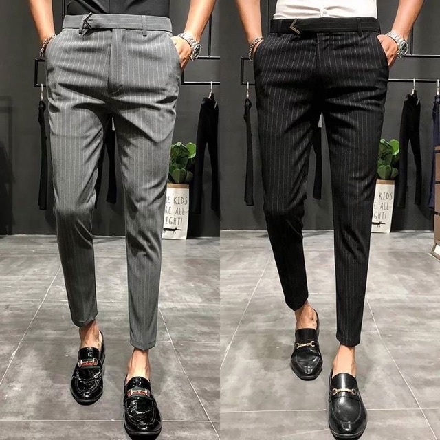 MEN'S SMART ANKLE PANTS (STRIPE)