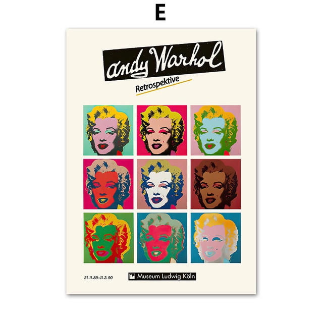 Andy Warhol Space Moonwalk Banana Candy Wall Pop Art Canvas Painting ...