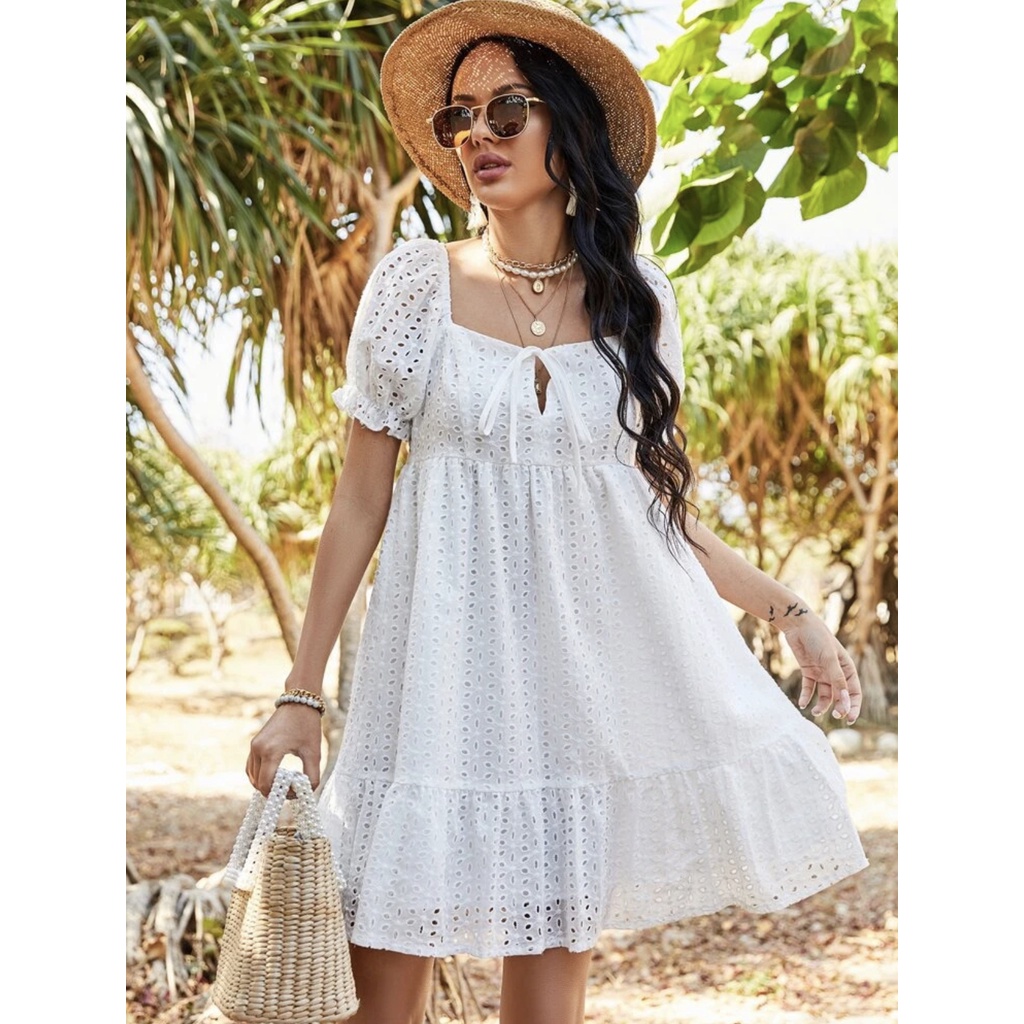 SHEIN Eyelet Lace Dresses