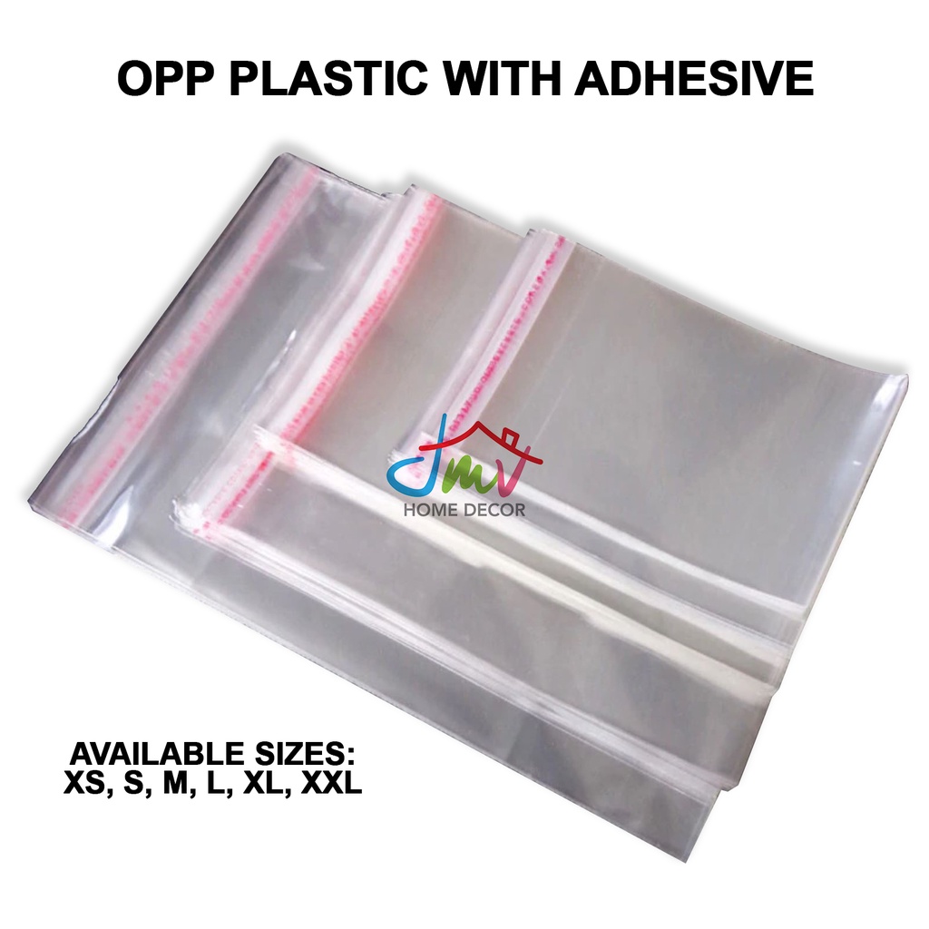 50 100 Pcs Opp Clear Plastic With Self Adhesive And Airhole Shopee