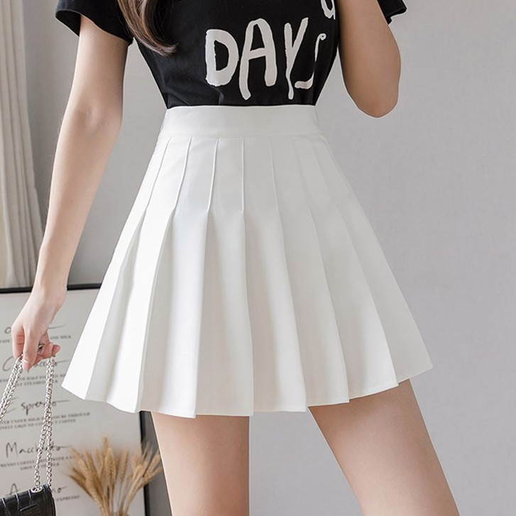 Super Sexy Korean Fashion Womens High Waist Skirt Slim Pleated Skater  Tennis School Skirt