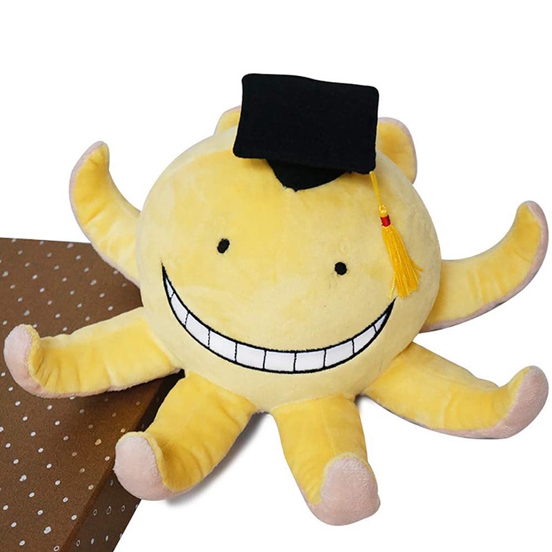 15cm Octopus Plush Doll Cartoon Assassination Classroom Koro Sensei Teacher Plushie Stuffed Toy 7435