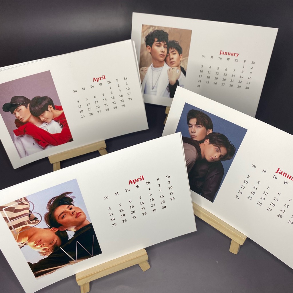 Thai BL Desk 2024 Calendar | BrightWin, OffGun, MewGulf, Polca, Ohm ...