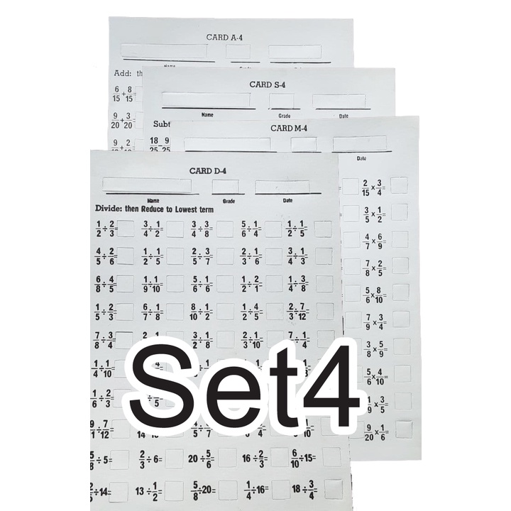 Window Card Math Operations (1 Pack) LEVEL 4 Addition Subtraction ...