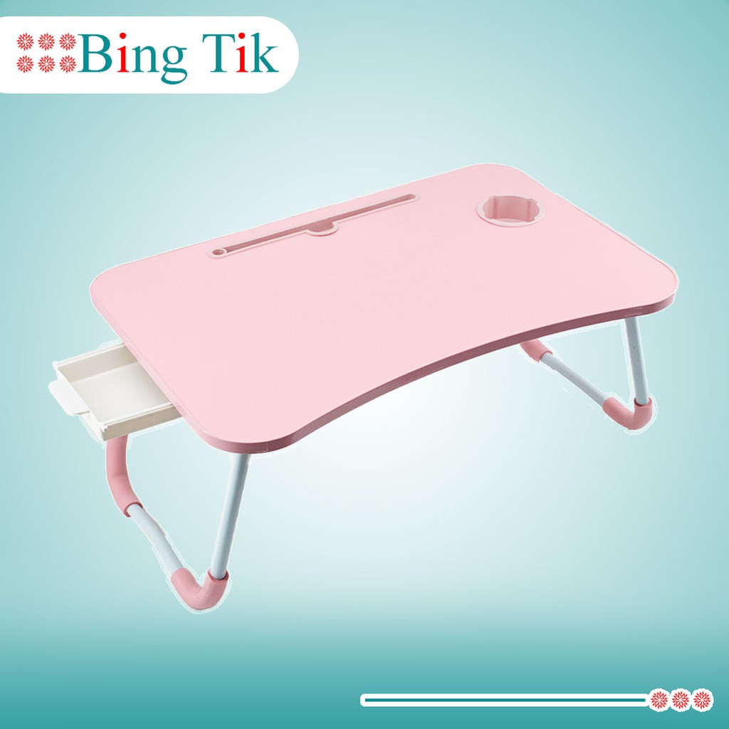 Multipurpose Full Pastel Color Portable Drawer Folding Laptop Table ...