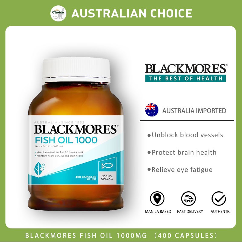 blackmores fish oil 1000mg 400 capsules