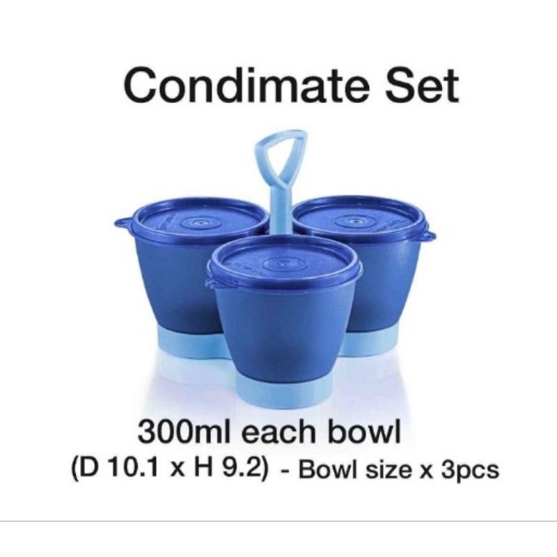 Tupperware Condimate Set Blue | Shopee Philippines