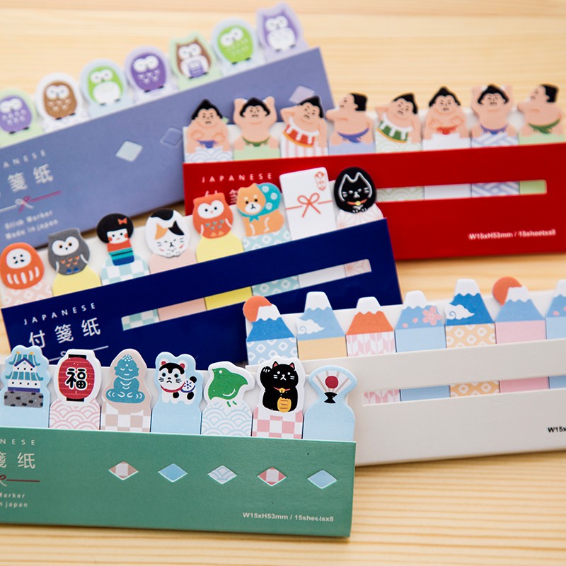 Penlab 1 pcs Cute Animal Sticky Notes Label Tag Bookmark Stationery ...