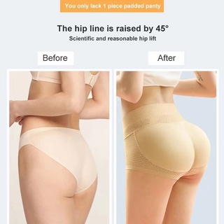 3D Three-dimensional Women Sponge Padded Fake Ass Panties Butt Padded  Underwear Push Up Female Breathable