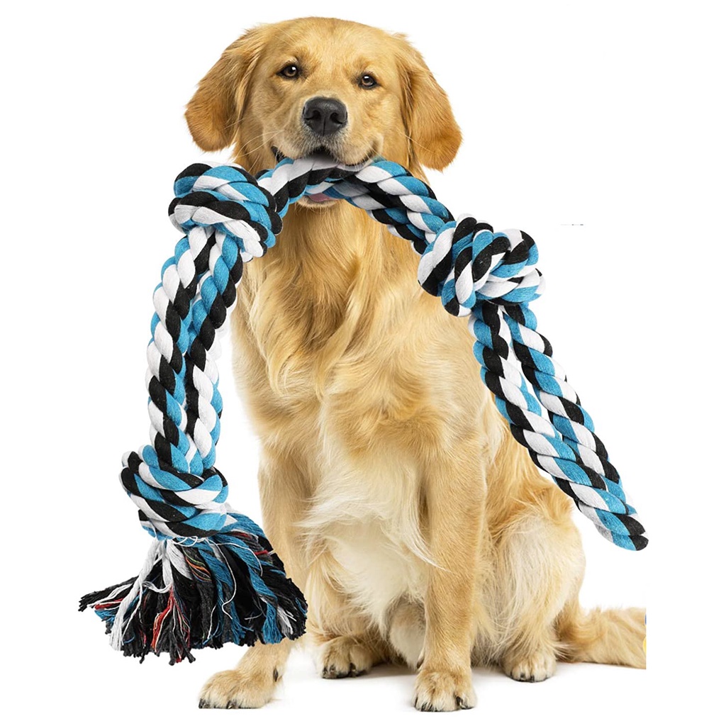 PLUS SIZE Large Rope Toy for Big Dogs Promotes Chewing and Dental Health Giant Heavy Duty Big