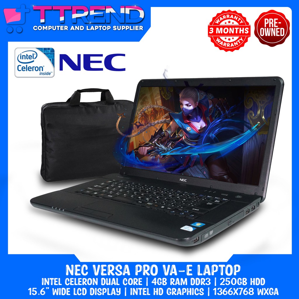 NEC VERSA PRO VA-E Notebook Laptop | Intel Celeron Dual Core 4GB RAM ...