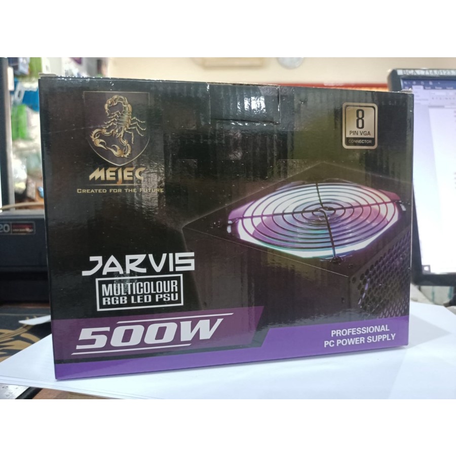 Mejec Jarvis PSU Pure 500W RGB Multicolour - Power Supply PC 500W